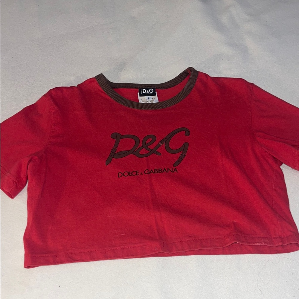 D&G Red Short Sleeve Tee